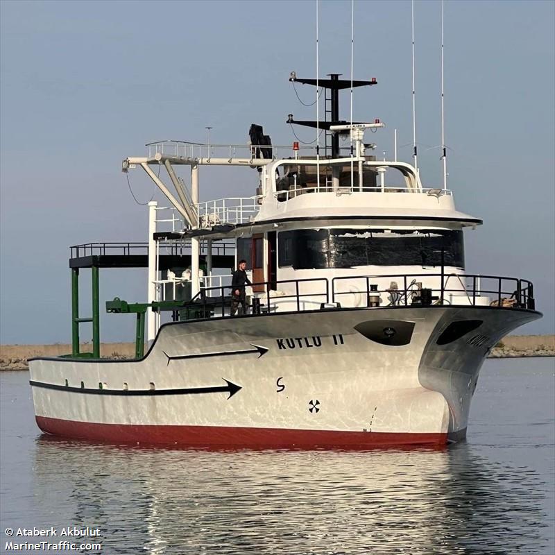 kutlu ii (Fishing vessel) - IMO , MMSI 271073776, Call Sign TCA7280 under the flag of Turkey
