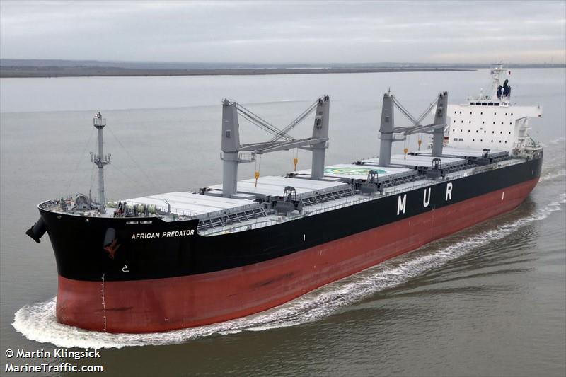 african predator (Bulk Carrier) - IMO 9969156, MMSI 352002769, Call Sign 3E5064 under the flag of Panama