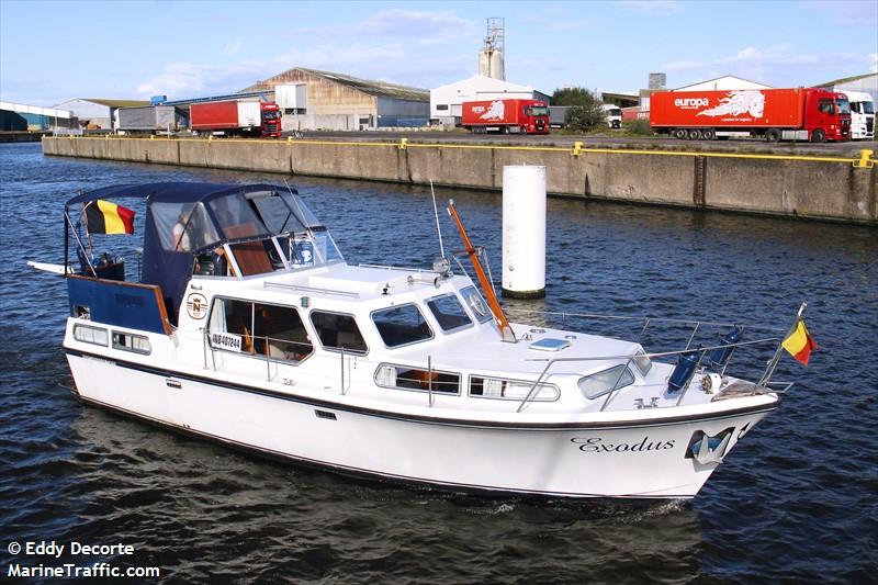 exodus (Pleasure craft) - IMO , MMSI 205217370, Call Sign OQ2173 under the flag of Belgium