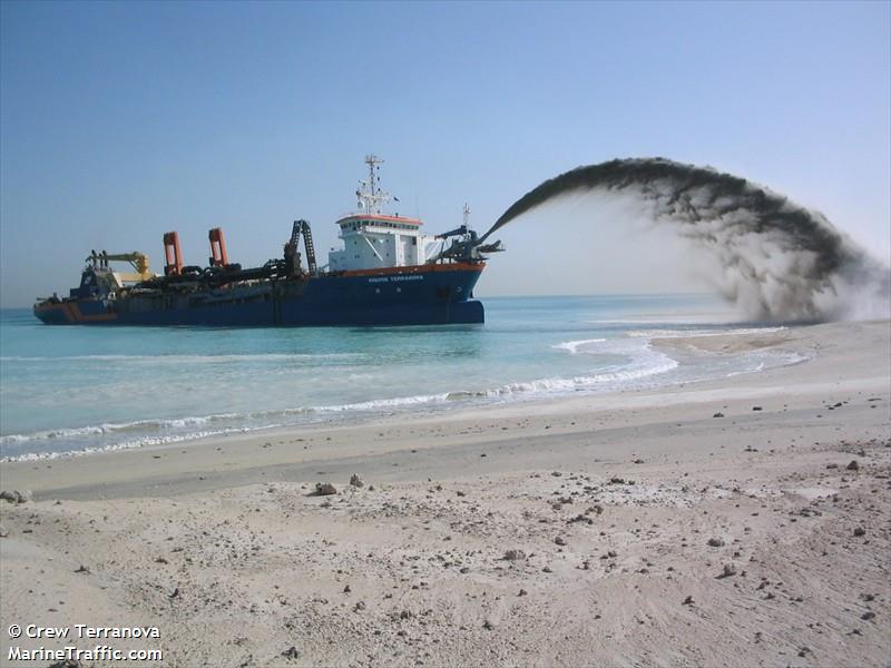 volvox terranova (Hopper Dredger) - IMO 9164110, MMSI 245992000, Call Sign PGBG under the flag of Netherlands