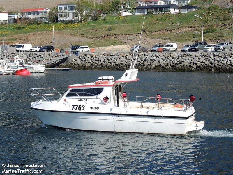 geiri (Fishing vessel) - IMO , MMSI 251845110, Call Sign 7763 under the flag of Iceland