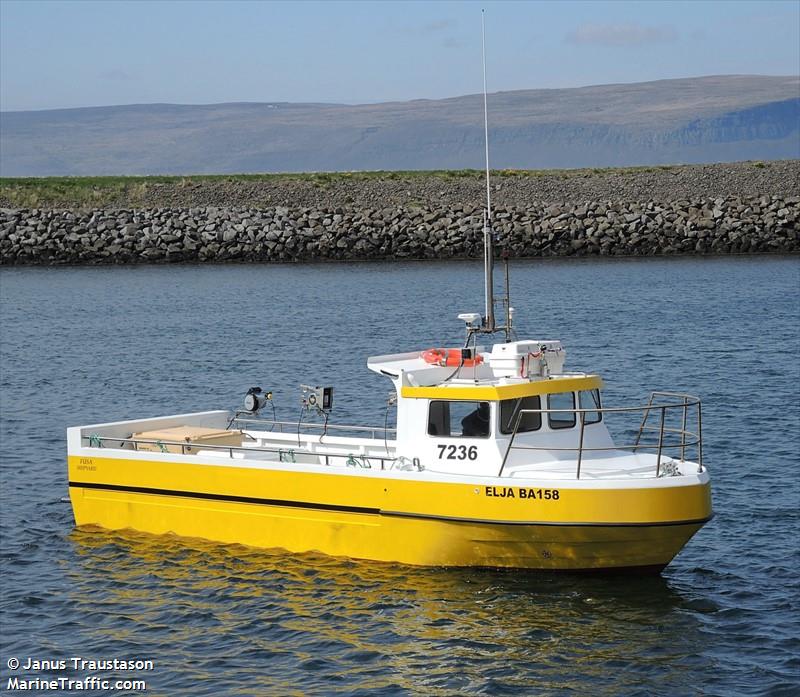elja (Fishing vessel) - IMO , MMSI 251857870, Call Sign 7236 under the flag of Iceland