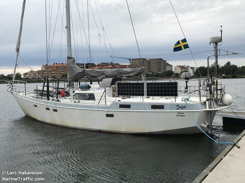 jaya (Pleasure craft) - IMO , MMSI 265689860, Call Sign SC3427 under the flag of Sweden