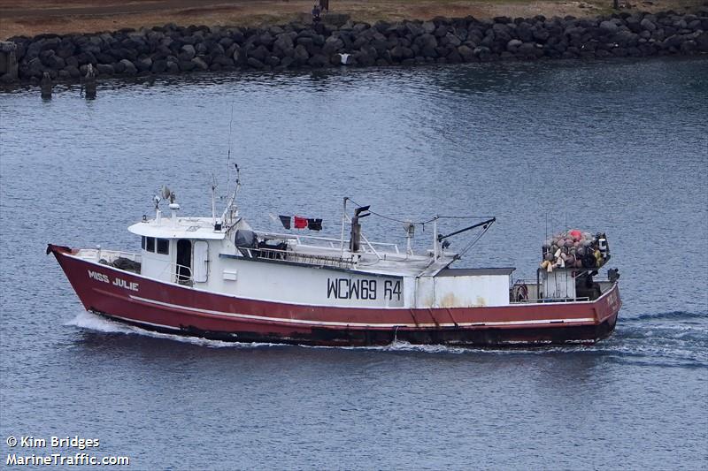 miss julie (Fishing vessel) - IMO , MMSI 366721530, Call Sign WCW6964 under the flag of United States (USA)