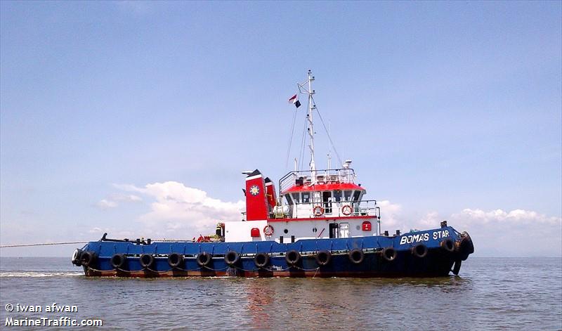 tb.bomas star (Tug) - IMO , MMSI 525021205, Call Sign YD 4384 under the flag of Indonesia