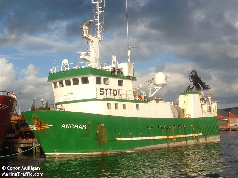 akchar (Fishing Vessel) - IMO 8802399, MMSI 654045700, Call Sign 5TTDA under the flag of Mauritania