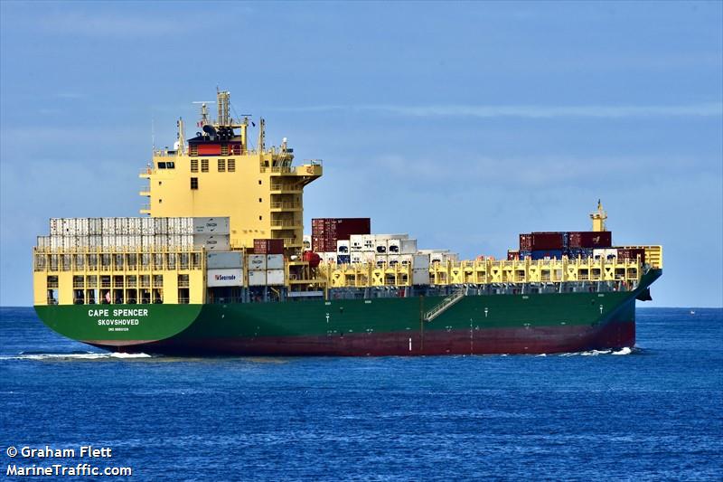 cape spencer (Container Ship) - IMO 9950129, MMSI 219032229, Call Sign OZJQ2 under the flag of Denmark