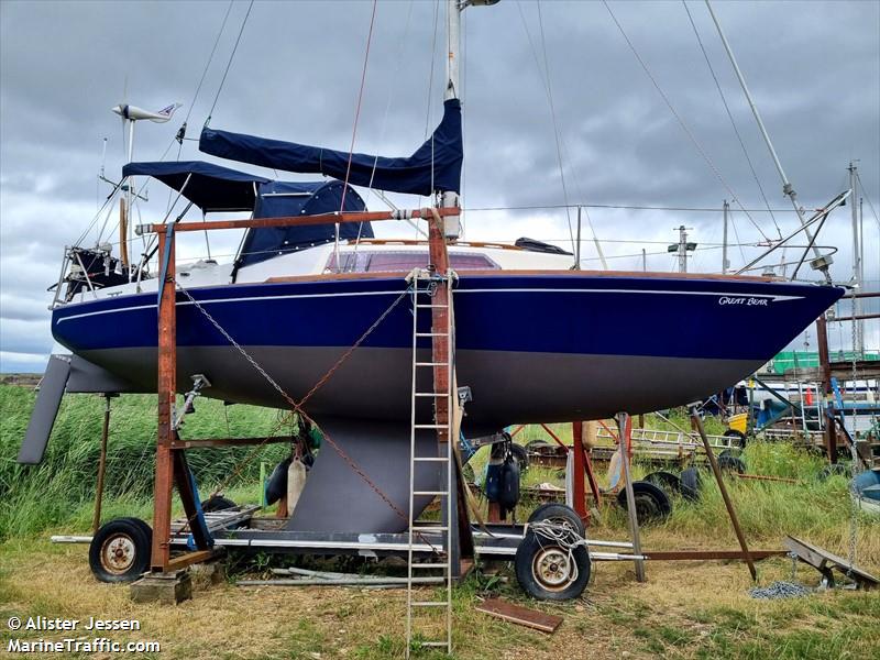 great bear (Sailing vessel) - IMO , MMSI 235076659, Call Sign MCCH7 under the flag of United Kingdom (UK)