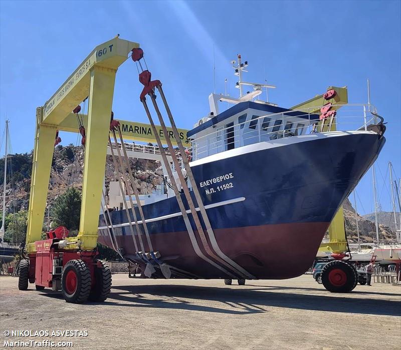 eleftherios (Fishing vessel) - IMO , MMSI 239183000, Call Sign SW6474 under the flag of Greece