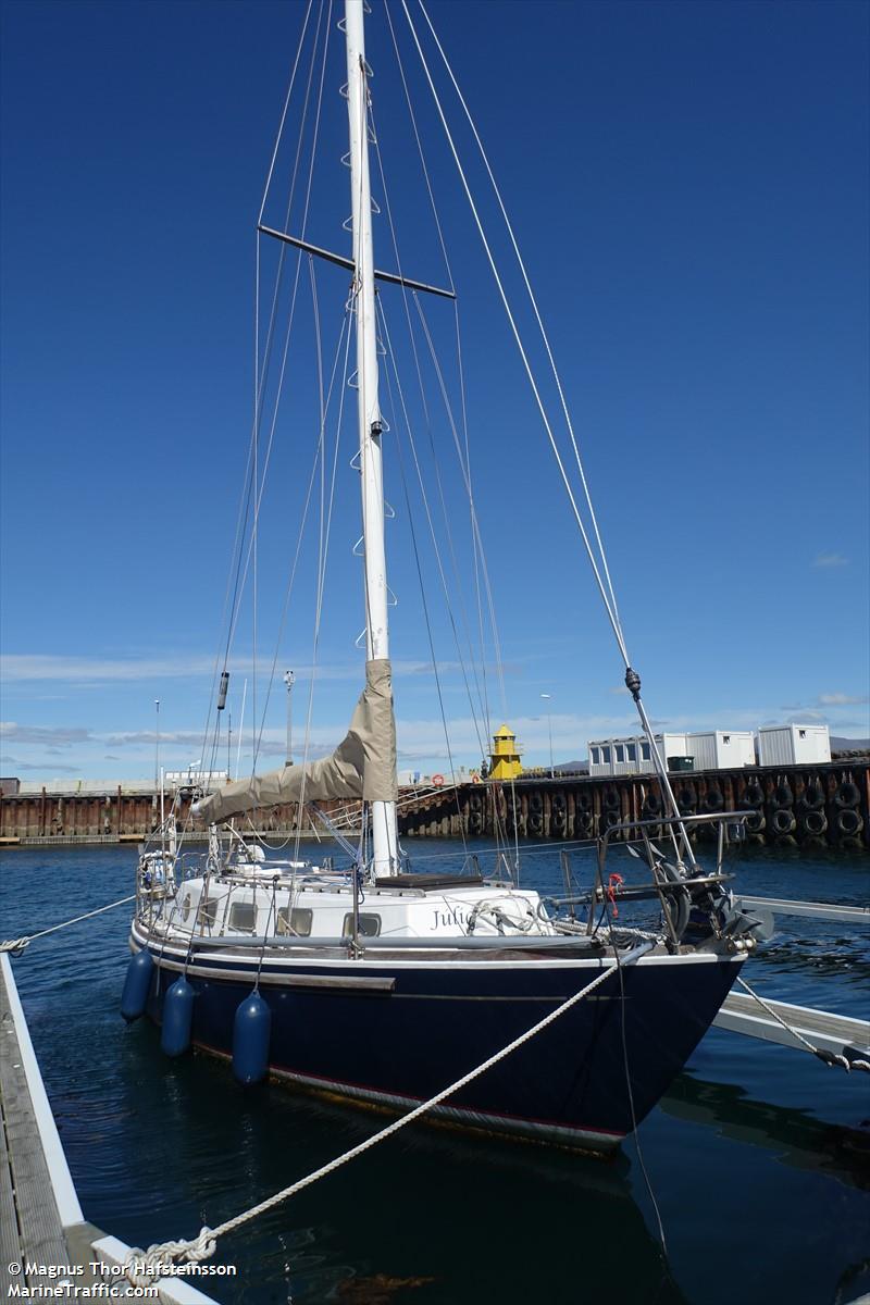 julia anna (Sailing vessel) - IMO , MMSI 251567540, Call Sign 1941 under the flag of Iceland