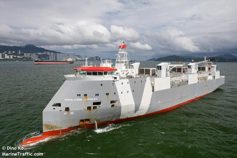 girolando express (Livestock Carrier) - IMO 9640750, MMSI 255915564, Call Sign CQ2022 under the flag of Madeira