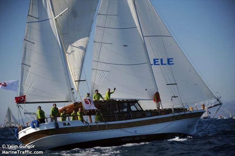 elele ii (Pleasure craft) - IMO , MMSI 271040463, Call Sign TC8103 under the flag of Turkey