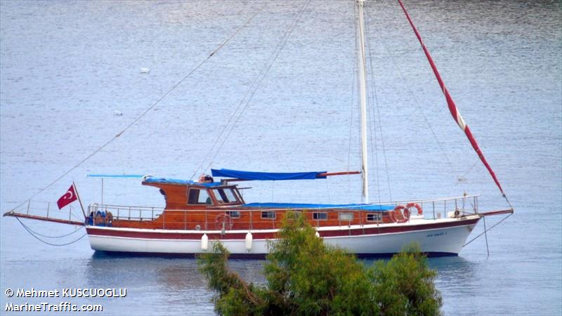 ali dayi 1 (Pleasure craft) - IMO , MMSI 271041333, Call Sign TC9658 under the flag of Turkey