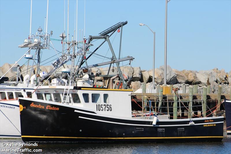 sandraelaine (Fishing vessel) - IMO , MMSI 316007458, Call Sign CH 16 under the flag of Canada