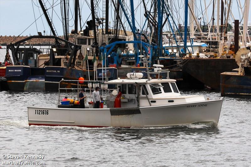mary anne (Fishing vessel) - IMO , MMSI 338486893 under the flag of USA