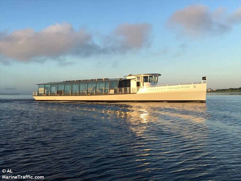 odyssey chicagoiver (Passenger ship) - IMO , MMSI 368039870, Call Sign WDK2887 under the flag of United States (USA)