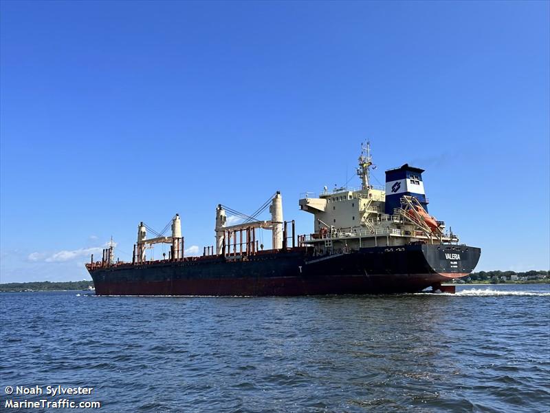 valeria (Bulk Carrier) - IMO 9619892, MMSI 538010686, Call Sign V7A7263 under the flag of Marshall Islands