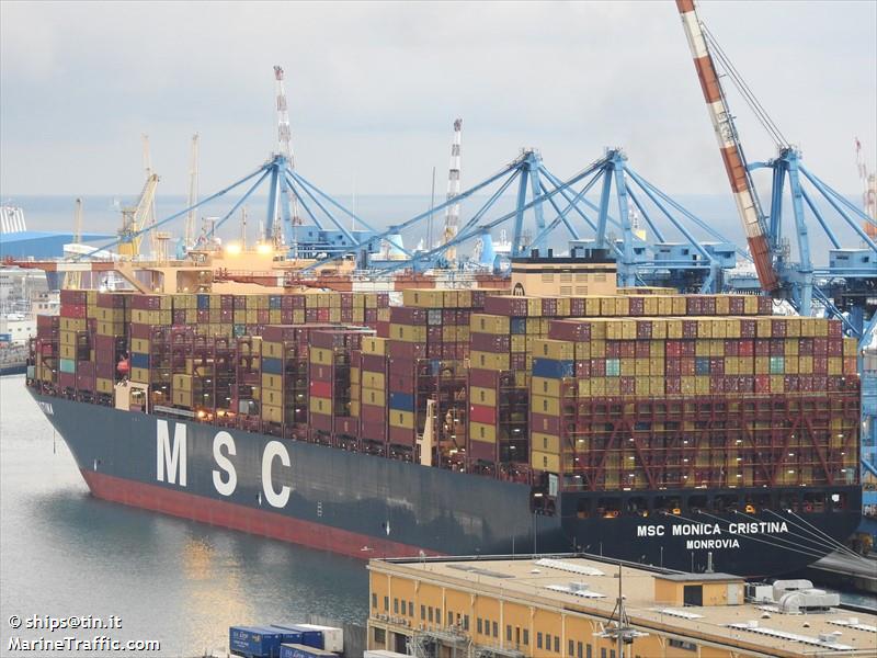 msc monica cristina (Container Ship) - IMO 9932050, MMSI 636022448, Call Sign 5LIV7 under the flag of Liberia