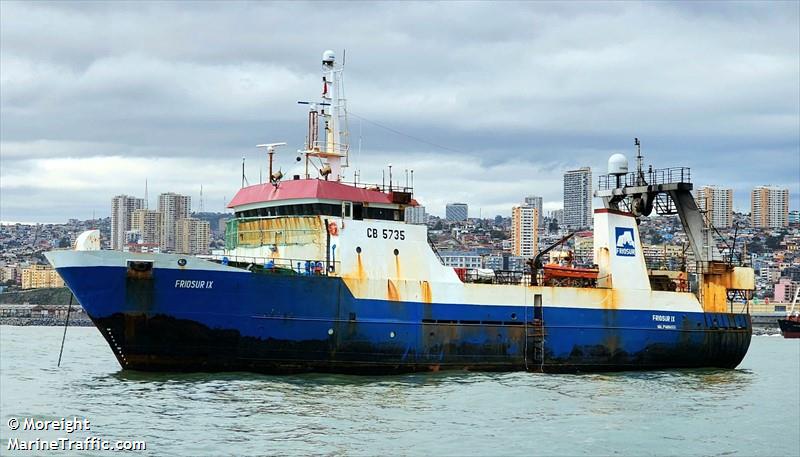 friosur ix (Fishing Vessel) - IMO 8011718, MMSI 725000620, Call Sign CB5735 under the flag of Chile