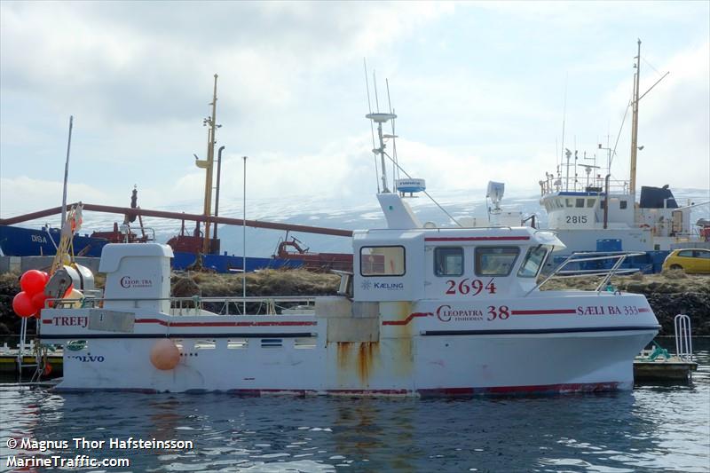 fridrik jesson (Fishing vessel) - IMO , MMSI 251772110, Call Sign 2694 under the flag of Iceland