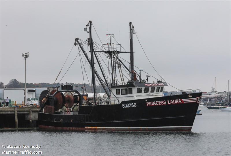 princess laura (Fishing Vessel) - IMO 7728663, MMSI 368096750, Call Sign WDK8719 under the flag of United States (USA)
