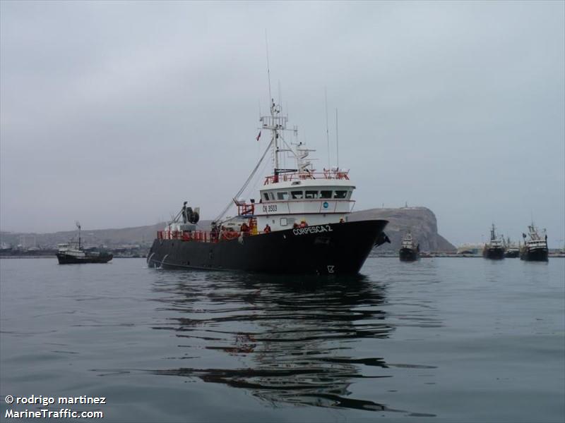 corpesca2 (Fishing Vessel) - IMO 8699558, MMSI 725000834, Call Sign CA3503 under the flag of Chile