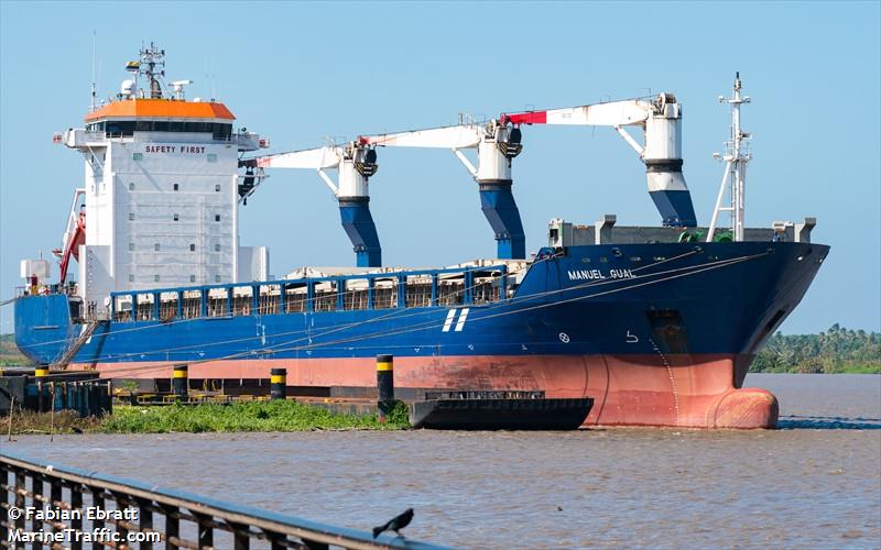 manuel gual (General Cargo Ship) - IMO 9397183, MMSI 775345000, Call Sign YYMQ under the flag of Venezuela