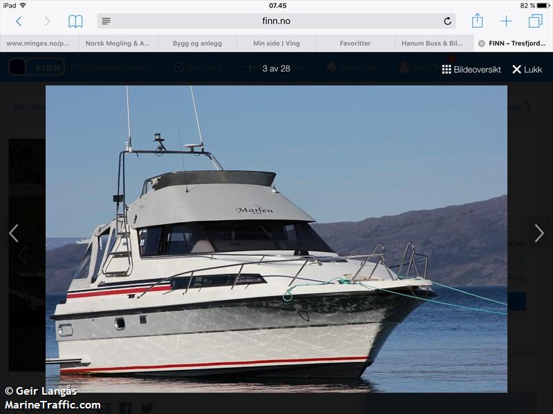 marlen (Pleasure craft) - IMO , MMSI 257974630, Call Sign LK2864 under the flag of Norway