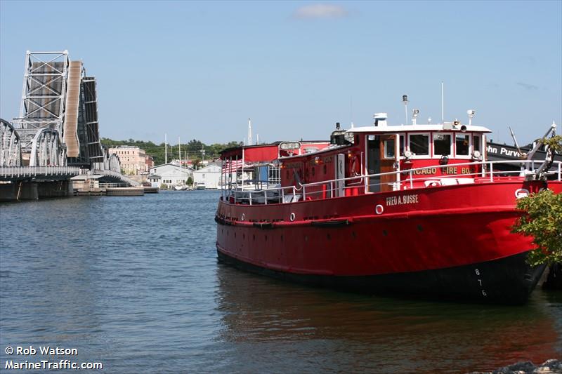 fred a busse (Passenger ship) - IMO , MMSI 367575550, Call Sign WDN5785 under the flag of United States (USA)