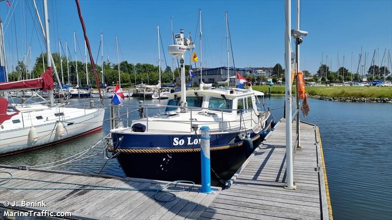 so long (Pleasure craft) - IMO , MMSI 244710441, Call Sign PB 8592 under the flag of Netherlands