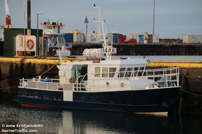 disa (Towing vessel) - IMO , MMSI 251578340, Call Sign 1446 under the flag of Iceland