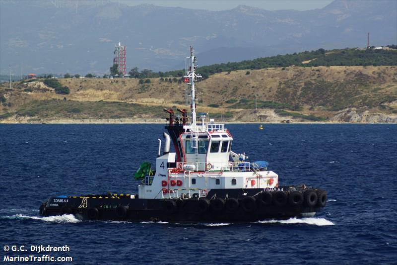 t.damla 4 (Tug) - IMO 9438690, MMSI 271010484, Call Sign TCA2949 under the flag of Turkey