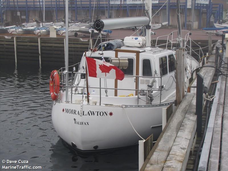 moira lawton (Sailing vessel) - IMO , MMSI 316017652 under the flag of Canada