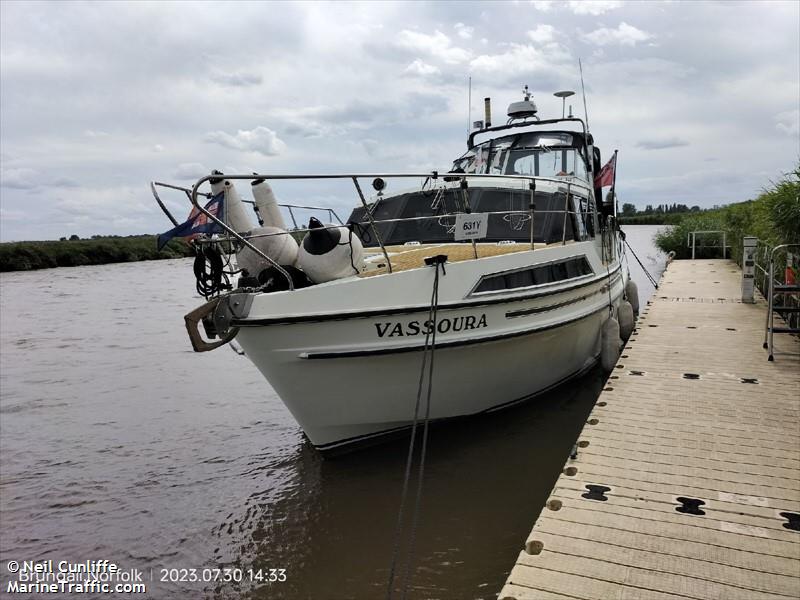 vassoura (Pleasure craft) - IMO , MMSI 232039181, Call Sign 2JRE7 under the flag of United Kingdom (UK)