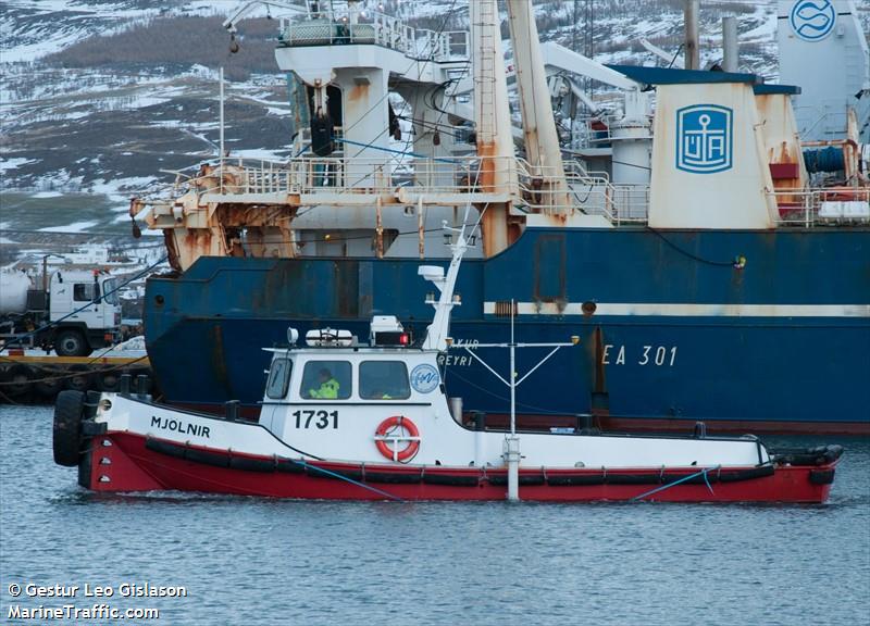 mjolnir (Pilot) - IMO , MMSI 251223540, Call Sign 1731 under the flag of Iceland