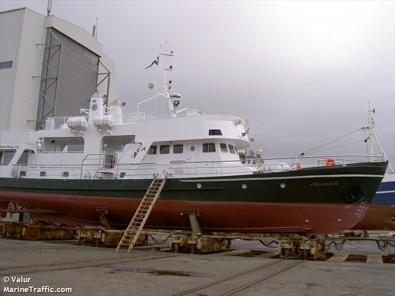 ambassador (Passenger ship) - IMO , MMSI 251416110, Call Sign TFBZ under the flag of Iceland