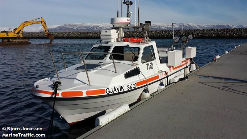 gjavik (Fishing vessel) - IMO , MMSI 251446740, Call Sign 7160 under the flag of Iceland