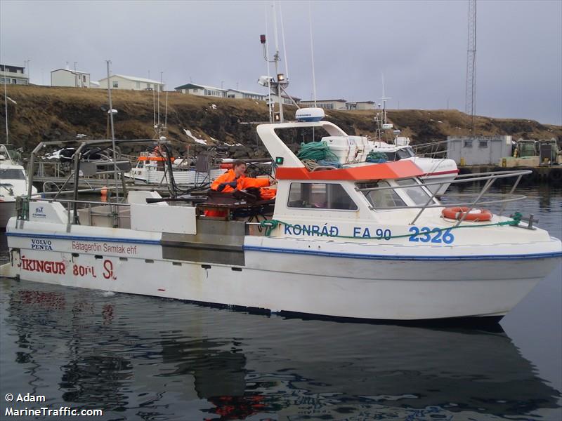 hafaldan (Fishing vessel) - IMO , MMSI 251525240, Call Sign 2326 under the flag of Iceland