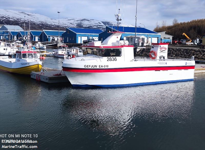 gefjun (Fishing vessel) - IMO , MMSI 251847740, Call Sign 2836 under the flag of Iceland