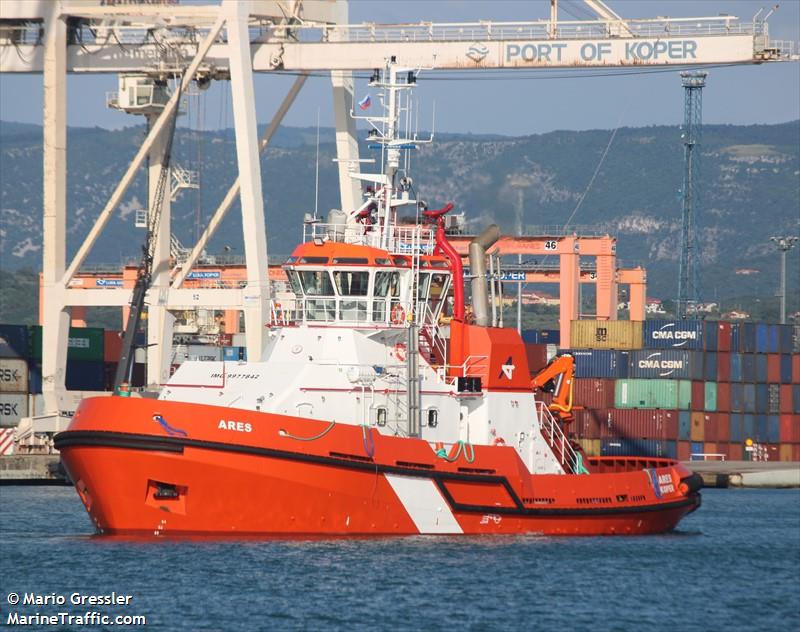 ares (Tug) - IMO 9977842, MMSI 278001496, Call Sign S5EC6 under the flag of Slovenia