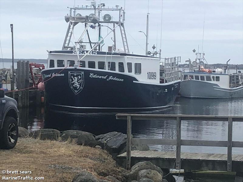 edward johnson (Fishing vessel) - IMO , MMSI 316051239 under the flag of Canada