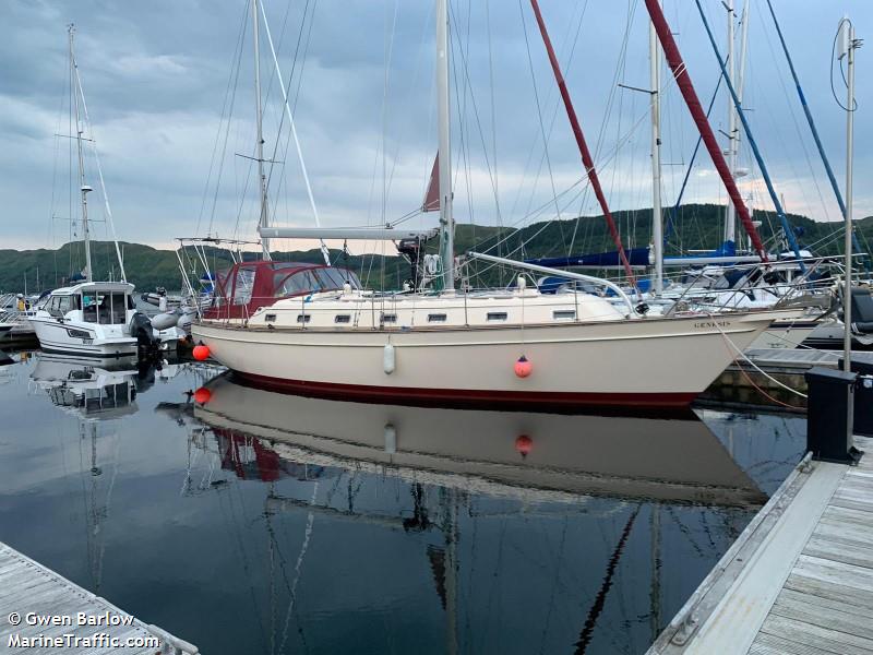 genesis of argyll (Sailing vessel) - IMO , MMSI 235001436, Call Sign ZNCC8 under the flag of United Kingdom (UK)