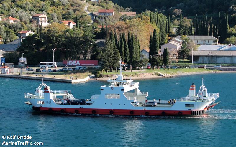 grbalj (Passenger ship) - IMO , MMSI 262999995, Call Sign 4OBQ under the flag of Montenegro