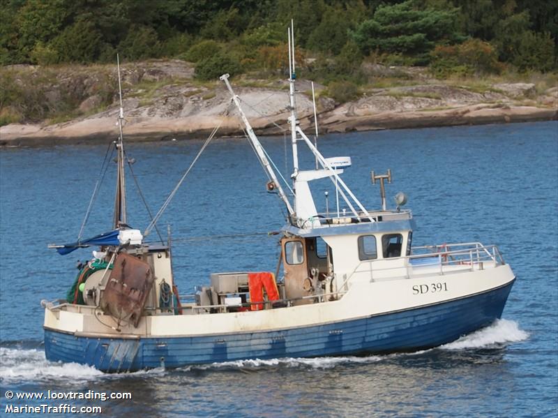 sd 391 marika (Unknown) - IMO , MMSI 265606310 under the flag of Sweden