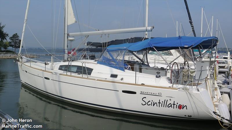 scintillation (Pleasure craft) - IMO , MMSI 316021852, Call Sign CFN6038 under the flag of Canada