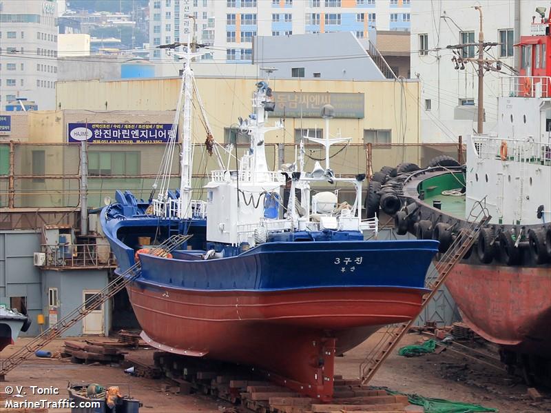 no.3 gu jin (Fishing vessel) - IMO , MMSI 440123690, Call Sign 309GUJI under the flag of Korea