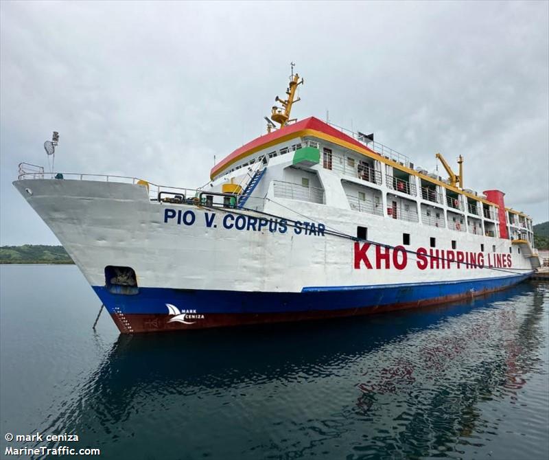 mv pio v.corpus star (Passenger ship) - IMO , MMSI 548644500, Call Sign DUH4275 under the flag of Philippines