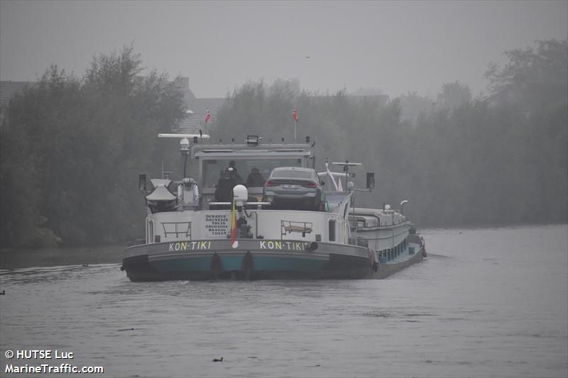 kon-tiki (Cargo ship) - IMO , MMSI 205475390, Call Sign OT4753 under the flag of Belgium