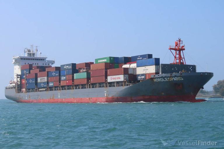 nordleopard (Container Ship) - IMO 9626261, MMSI 212433000, Call Sign 5BEM4 under the flag of Cyprus
