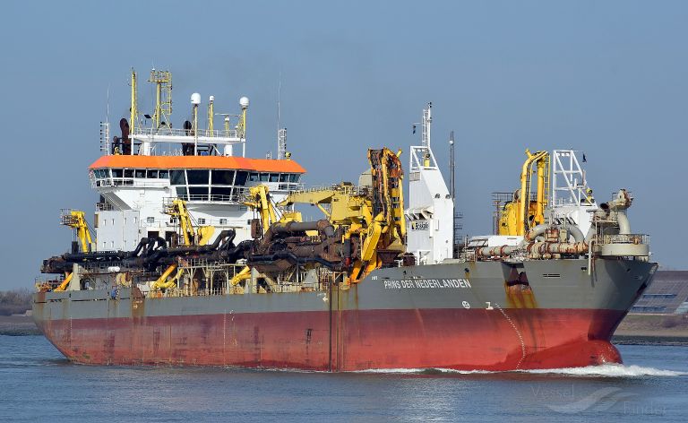 prinsder neder (Hopper Dredger) - IMO 9263899, MMSI 212640000, Call Sign 5BGF2 under the flag of Cyprus